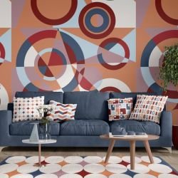 expressions concept living room wallpaper cushion upholstery and rug
