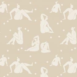 expressive forms poses and polka dots creme half