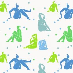 expressive forms poses and polka dots emile