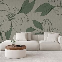 floral freestyle concept mural