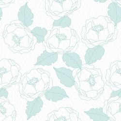 floral freestyle modern herbarium vintage  white reverse