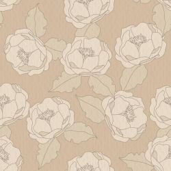 floral freestyle modern herbarium vintage beige