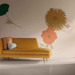 flower spray concept custom mural