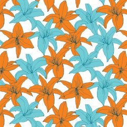 flower spray lily trumpets liberty