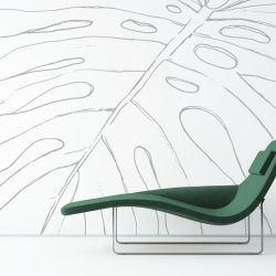 flowing flora concept monstera mosaic smoke