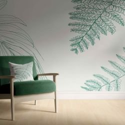 flowing flora concept monstera muse moss eggshell