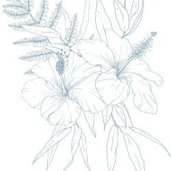 flowing flora hibiscus haze powderblue