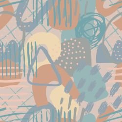 frivolous abstraction peach