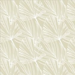 flower doodles swaying palms pistachio white reverse