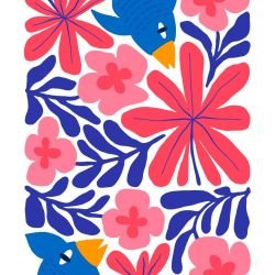 natures playland flower feather flight