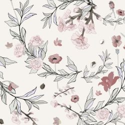 garden muse flowering vines bloom cream pink