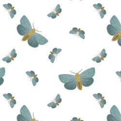 garden muse moth flight blue beige