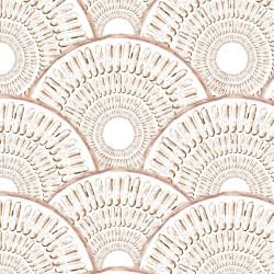 garden sketches mosaic scallop browns