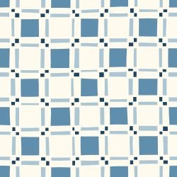 gentle geometrics sketched squares blues