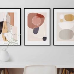 geometric abstractions concept framed artwork