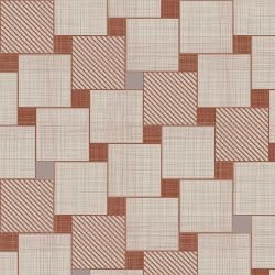 geometric twist check mesh red multi