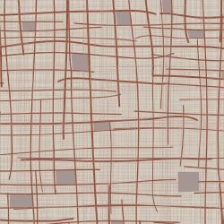 geometric twist offset grid red multi