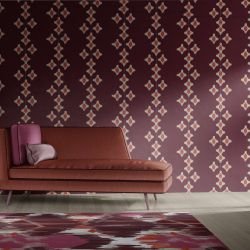 globe trotter concept wallpaper carpet and upholstery velvet