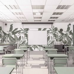 jungle chic concept commercial wallpaper mural