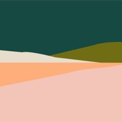 landform vistas broad valley evening