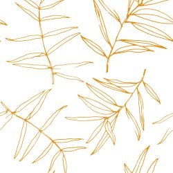 leaf outlines elongated leaves butternut white