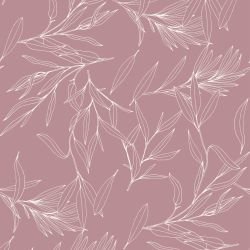 leaf outlines weeping willow mauve eggshell