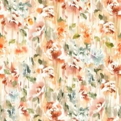 lost in the tropics ikat florals orange