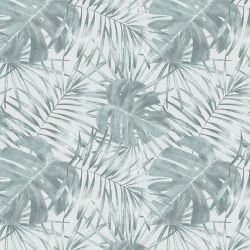 lost in the tropics palm foliage blue