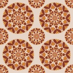 heartfelt mandalas serene hearts orange