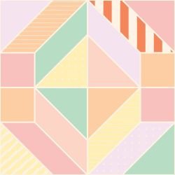 memphis mosaics diamond duality sunsets