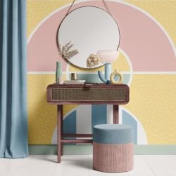 memphis mosaics pattern playground sundae concept