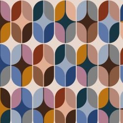 retro modern mosaic tiling chime multi