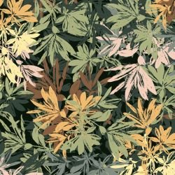 mixed bunch leaf mosaic green hues