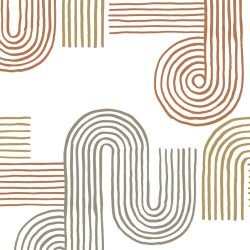 modern glamour spiral loop peace large