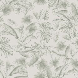 muted fronds leafy layers pale sage