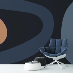 natural forms concept ripples banksia mural