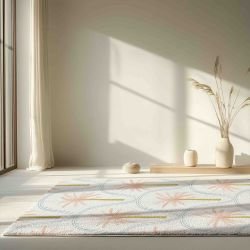 tropical days concept rug tropical palm denim 