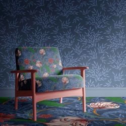 woodblock florals concept rug undulating flora sanderson