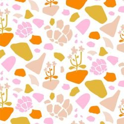 natures depiction bloom mosaic mustard pop