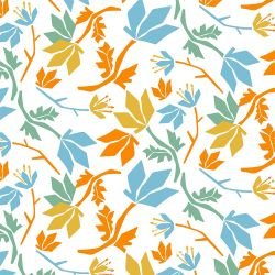 natures depiction botanical breeze blue pop