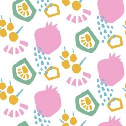 natures depiction fruit salad pink pop