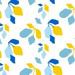 natures depiction lemon patch cobalt pop