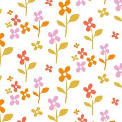 natures depiction little meadow orange pop