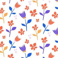 natures depiction posy parade cobalt pop