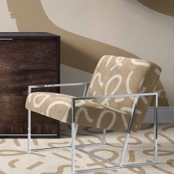 sinuous concept rug lyon camel