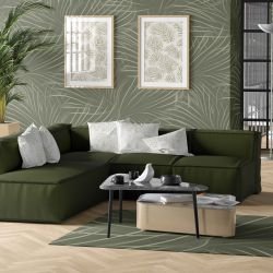 organic flow concept wallpaper artwork cushions and rug