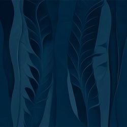 organic flow lush large blue