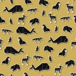 origami arctic heron