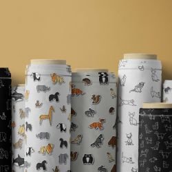 origami concept fabric rolls