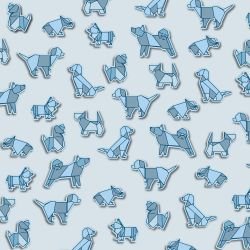 origami dogs shore